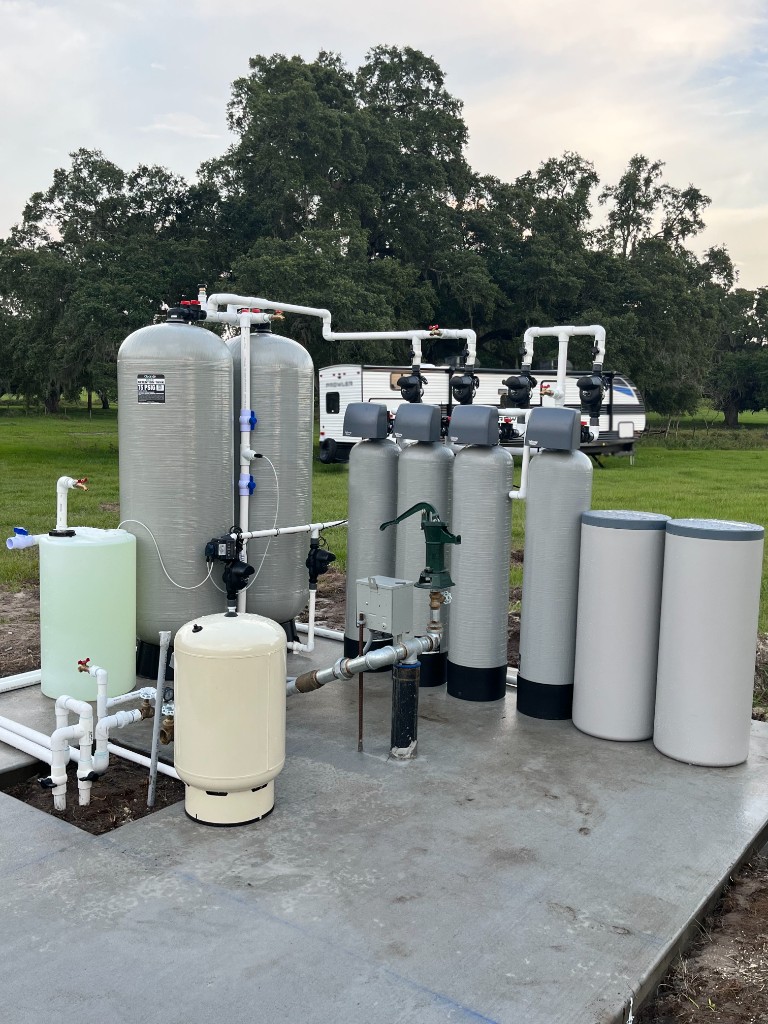 Water treatment system installation, Central Florida